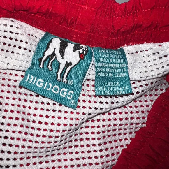 Big Dogs, L,men’s drawstring mesh lined logo button snap swim shorts￼ - Picture 9 of 10